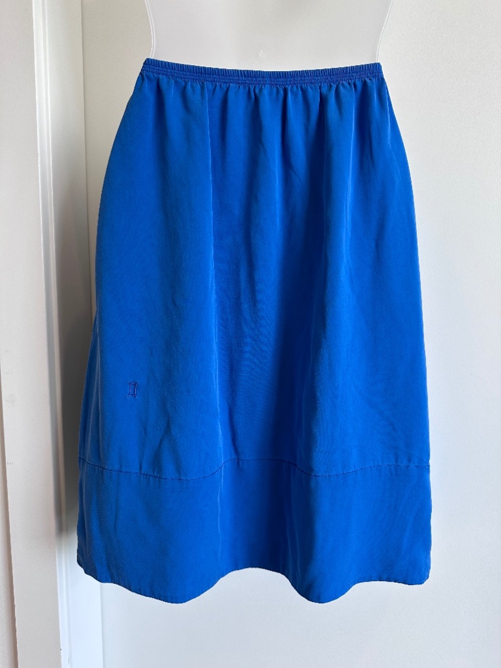 Kit & Ace blue silk skirt